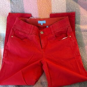 Draper James Red Ankle Pants